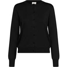 Lizza Round Neck Cardigan - Black