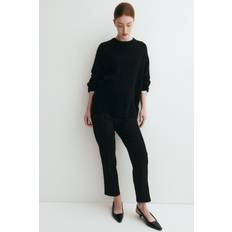 Svart MAMA Byxa Med Pressveck Size L