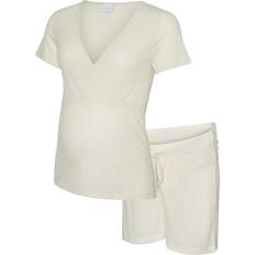 Kort Graviditets- & Ammetøj Mamalicious Mlpansy Lia Ss Jrs Pyjamas Set 2F