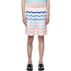 Casablanca Trousers & Shorts Casablanca Gradient Wave Crochet Shorts - Multi