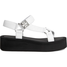 Tory Burch Mellow Platform Sandal - Optic White/Silver/Perfect Black