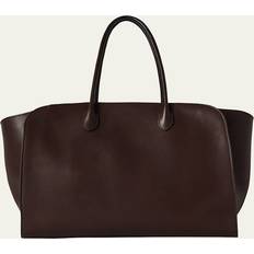 The Row Marlo 17 Tote Bag - Saddle Leather