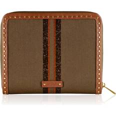 Jewelry Storage Wolf Ida Travel Zip Jewelry Portfolio - Khaki