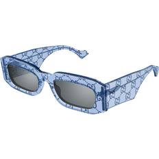 Gucci Blue - Women Sunglasses Gucci GG1426S 006 Women's Sunglasses - Transparent Pattern Blue