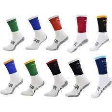 Childrens Pro GAA Gripped Mid Calf Socks - Black/Amber