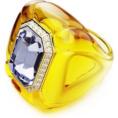 Swarovski Yellow Rings Swarovski Dulcis Cocktail Ring Cushion Cut - Yellow