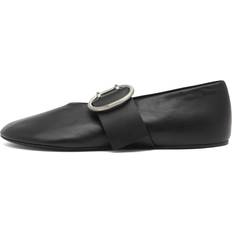 Jil Sander Black Nappa Leather Ballet Flats - Black