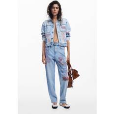Desigual Dame Jeans Desigual Jeans - Lyseblä/Blandingsfarvet