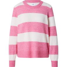 Nümph Tøj Nümph Nuriette Big Stripe Pullover - Pink Cosmos