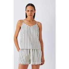 Green Pyjamas John Lewis Kora Stripe Pyjama Shorts - Green/White