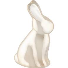 Ceramic Easter Decorations Ceramic Small Decorative Bunny 9cm Metallic Gold Easter Decoration
