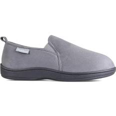 Padders Basil Mens Wide Fit Slippers - Dark Grey