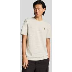 Linen T-shirts Lyle & Scott Linen Blend Breton Stripe T-Shirt Tan