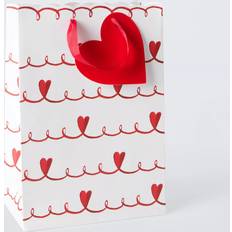 White Gift Bags John Lewis Swirly Hearts Gift Bag White Small