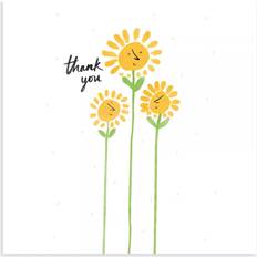 Woodmansterne Happy Flowers Thank You Card
