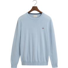 Gant Classic Cotton Crew Neck Sweater - Bleu