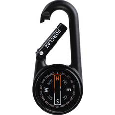 Compasses Decathlon Compact Snap-hook Orienteering Compass 50 Black Smoked Black
