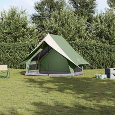 3 person telt vidaXL Camping Telt A-Frame 3-Person Grøn Vandtæt