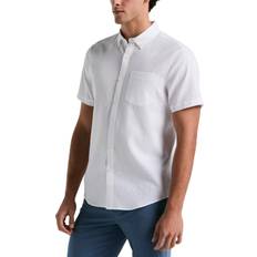 Original Penguin Textured Dobby Short Sleeve Shirt - Bright White