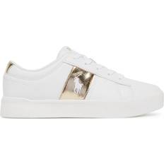 Ralph Lauren Barnskor Ralph Lauren Frazier J-white Gold Tumbled Sneakers - Vit