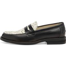 Duke + Dexter Floral Sketch Floral Penny Loafer Black
