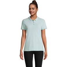 Dam - Lila Pikétröjor Sol's Planet Dam Polo 170g Med Logotyp - Arctic Blue