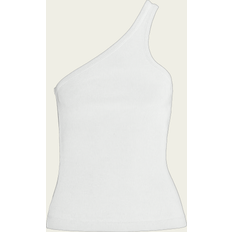 Wool Tank Tops Agolde Verica One Shoulder Tank Top - White