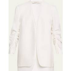 Lafayette 148 New York Layered Pleated-Sleeve Blazer - White