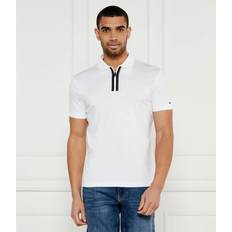 Tommy Hilfiger Pikétröjor Tommy Hilfiger Zip Liquid Cotton Reg Polo T-shirt - Vit