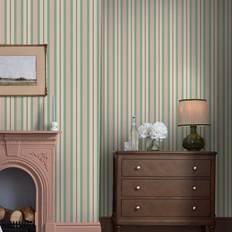 Joules Grove Stripe Pink Blue Striped 10m x 52cm Matte Wallpaper Roll