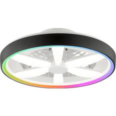 Plafondventilatoren Brilliant Zwarte Plafondventilator Gaiano RGB Lamp G80935 06