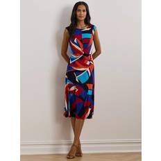 Ralph Lauren Dresses Ralph Lauren Abstract Twist Jersey Midi Dress - Multi