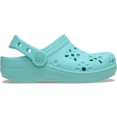 Beach Shoes Children's Shoes Crocs Classic Flower Cut Out Clog - Aqua