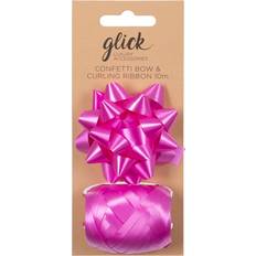 Glick Rosett Og Gavebånd 10m Hot Pink