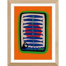 Velvet Framed Art East End Prints Fox & Velvet Anchovies Print Framed Art