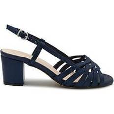 Blue - Women Heeled Sandals Paradox London Nicolette Wide Fit Heeled Sandal - Navy