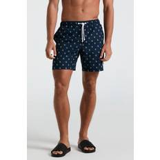 Original Penguin Print Swim Shorts - Dark Sapphire