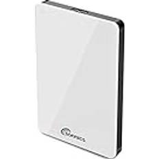 1TB White External Portable Hard Drive
