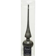 Kerstversieringen Piek Glas 26 cm Warm Grijs