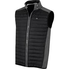 Calvin Klein Herren Hybrid Gilet - Holzkohle/Schwarz