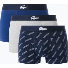Men - Silver Men's Underwear Lacoste Lot de 3 Boxers en Coton - Multicolore