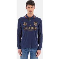 Guld Pikétröjor La Martina Westin Poloshirt Regular Fit Westin - Blau/Navy/Goldgelb