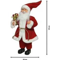 Kerstversieringen Decoris Kerstman Decoratie Pop 10x20x30cm 30 cm