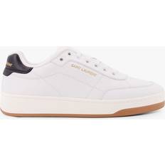 【関税&送料込】Saint Laurent White Leather Sl 16 Sneakers Saint Laurent Leather Sl/16 Sneakers in White | Lyst