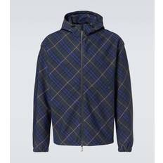 Burberry Herre Jakker Burberry Uld Stilfulde Uld Jakker Til Mænd - Blå