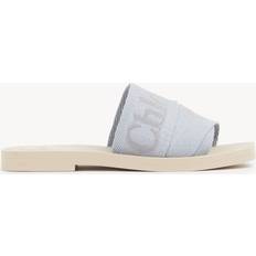 Purple - Women Slides Chloe Women's Woody Logo Slide Sandals - Purple