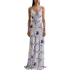 Malina Kläder Malina Cornelia Slip Maxi Dress - Vit