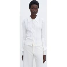Filippa K Braid Knit Cardigan - Pearl
