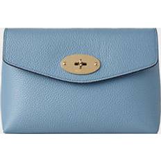 Leather Cosmetic Bags Mulberry Darley Classic Grain Leather Cosmetic Pouch - Brighton Blue