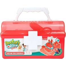 Plastleksaker Doktorsleksaker Toi Toys Doctor's Case Red with Accessories 7 pcs
